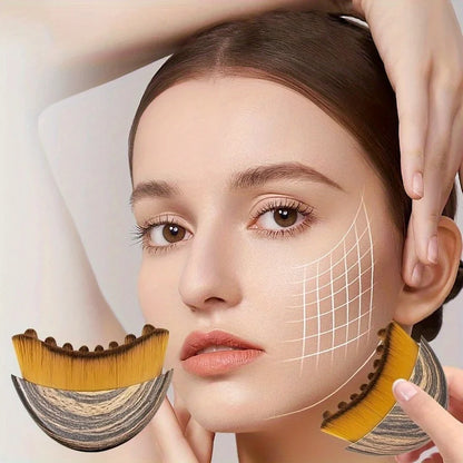 1PC Lymphatic Drainage Brush for Face & Body, Ergonomic Massager Tool,