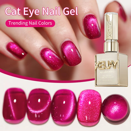 15ML Rainbow Cat Eye Nail Polish Gel Phototherapeutic Gel Soak Off