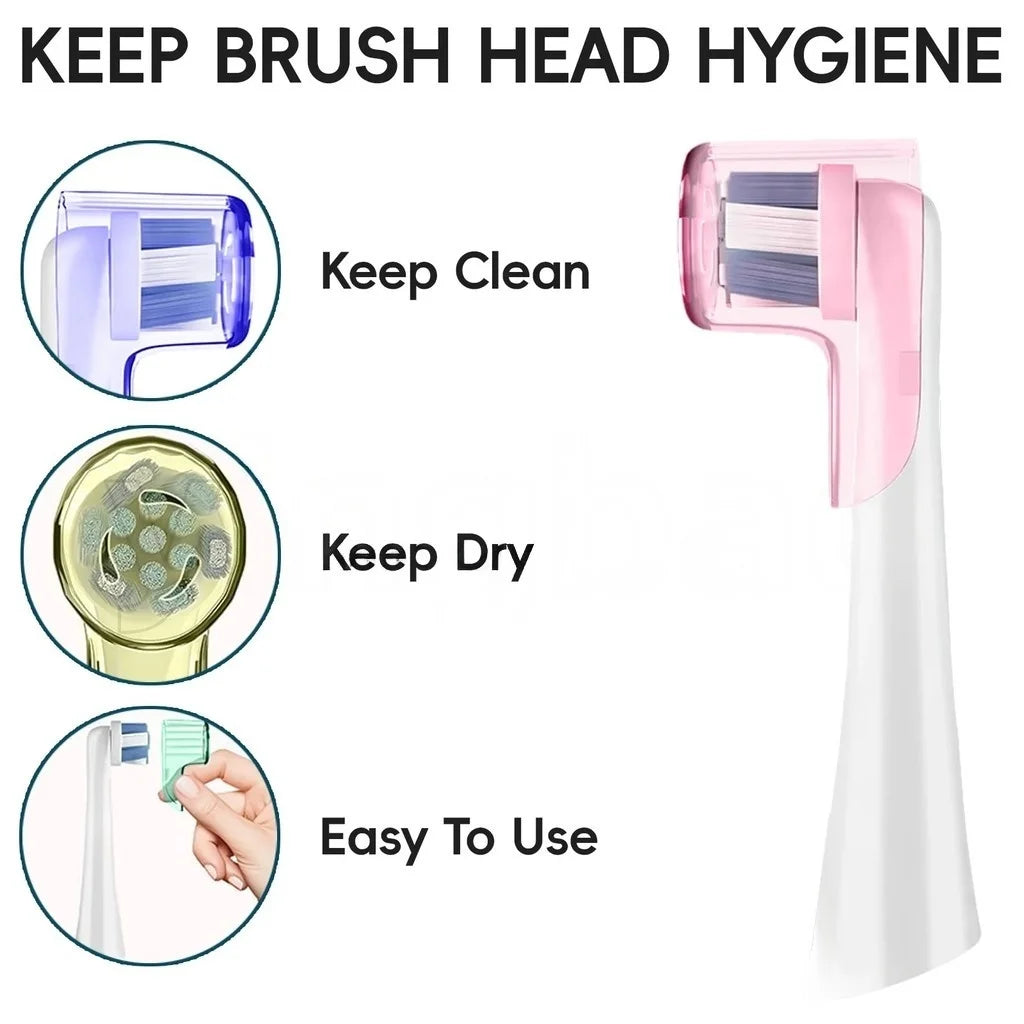 2-8Pcs Colors Toothbrush Dustproof Covers Caps Compatible with Braun