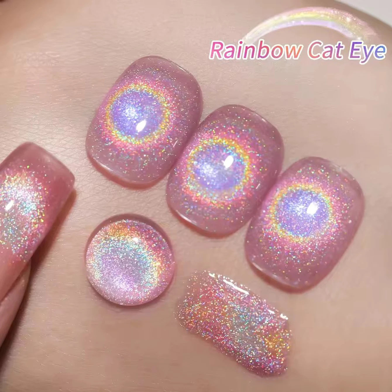 MIANEL Rainbow Cat Eye gel nail polish, UV LED curing, long-acting