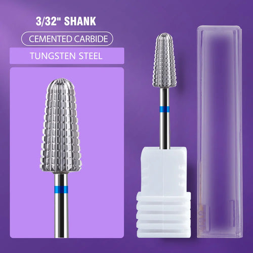 Ceramic Tungsten Carbide Nail Drill Bit Rotate Burr Milling Nail