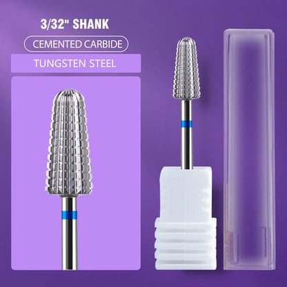 Ceramic Tungsten Carbide Nail Drill Bit Rotate Burr Milling Nail