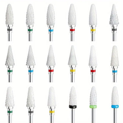 1Pcs Ceramic Milling Cutter Nail Drill Bits Electric Manicure Drills