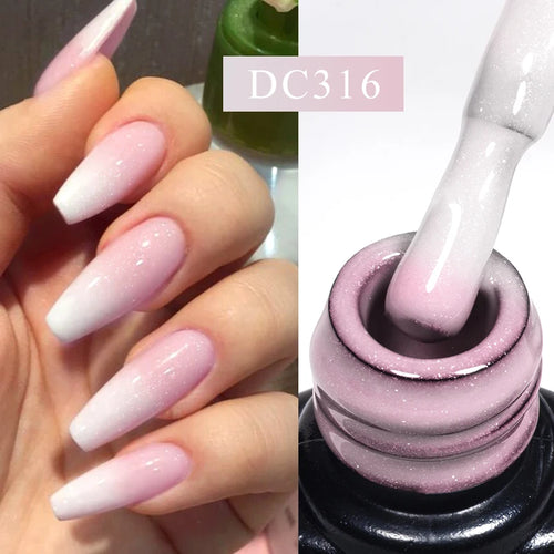 Mtssii 7ml Changing AurorasThermal Rubber Base Gel Nail Polish Nude