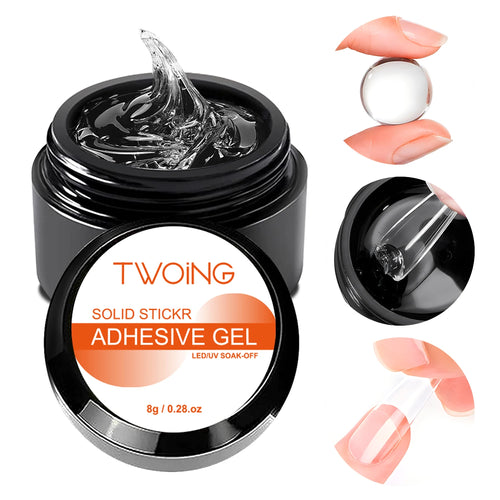 8g Multifunctional Solid Nail Tips Gel - Non-Stick Hand Nail Gel
