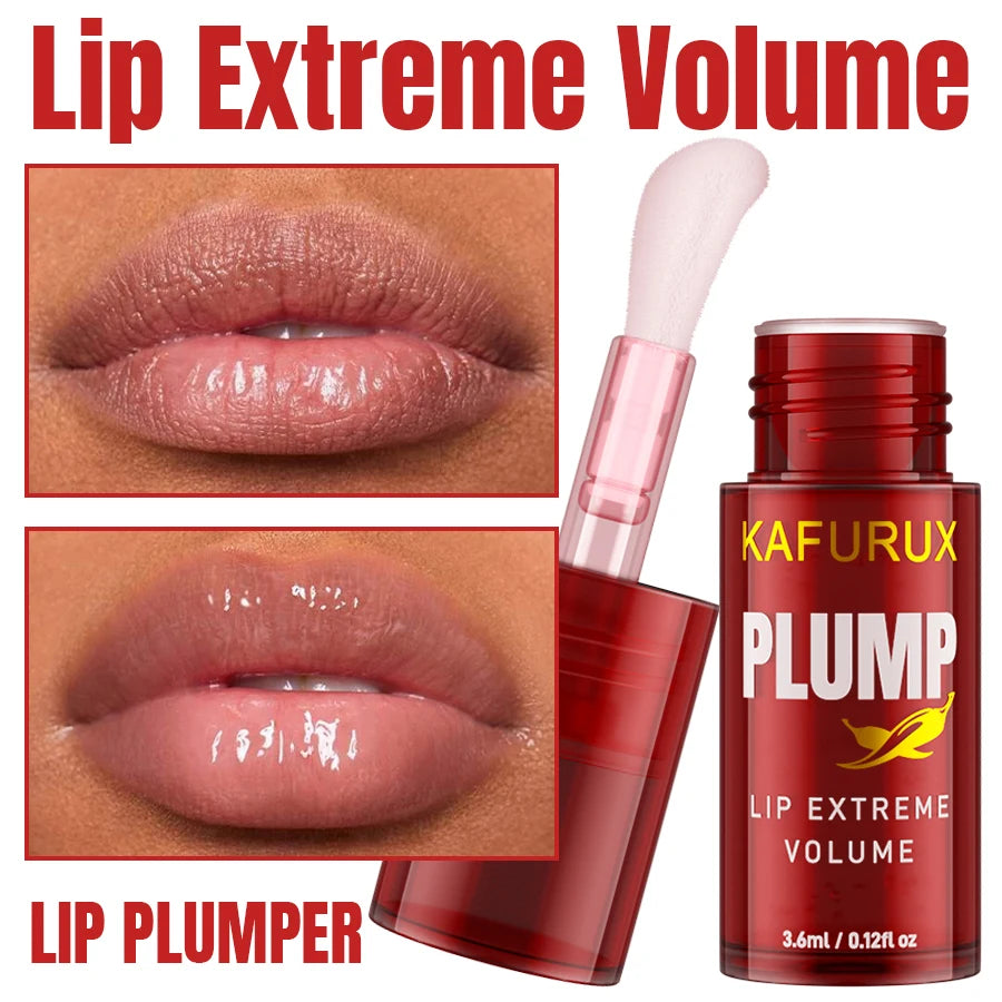 1PC Lip Plump Long Lasting Lip Oil Moisturizing Lip Gloss Serum
