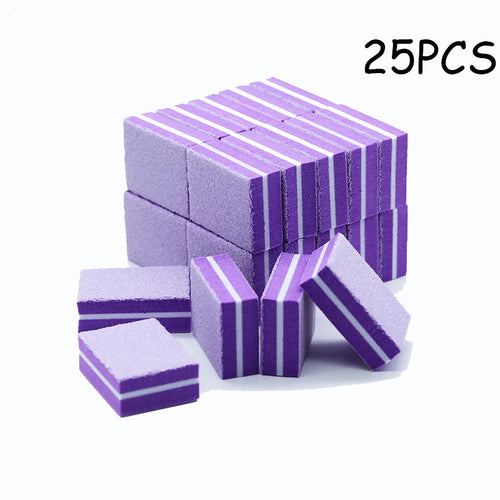 50Pc Professional Mini Nails Art buffer File 100/180 Sandpaper