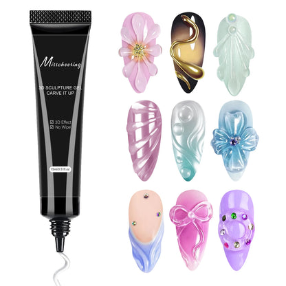3D Gel Nail Art Modeling Gel Suitable for Nail Design DIY Nail Art for