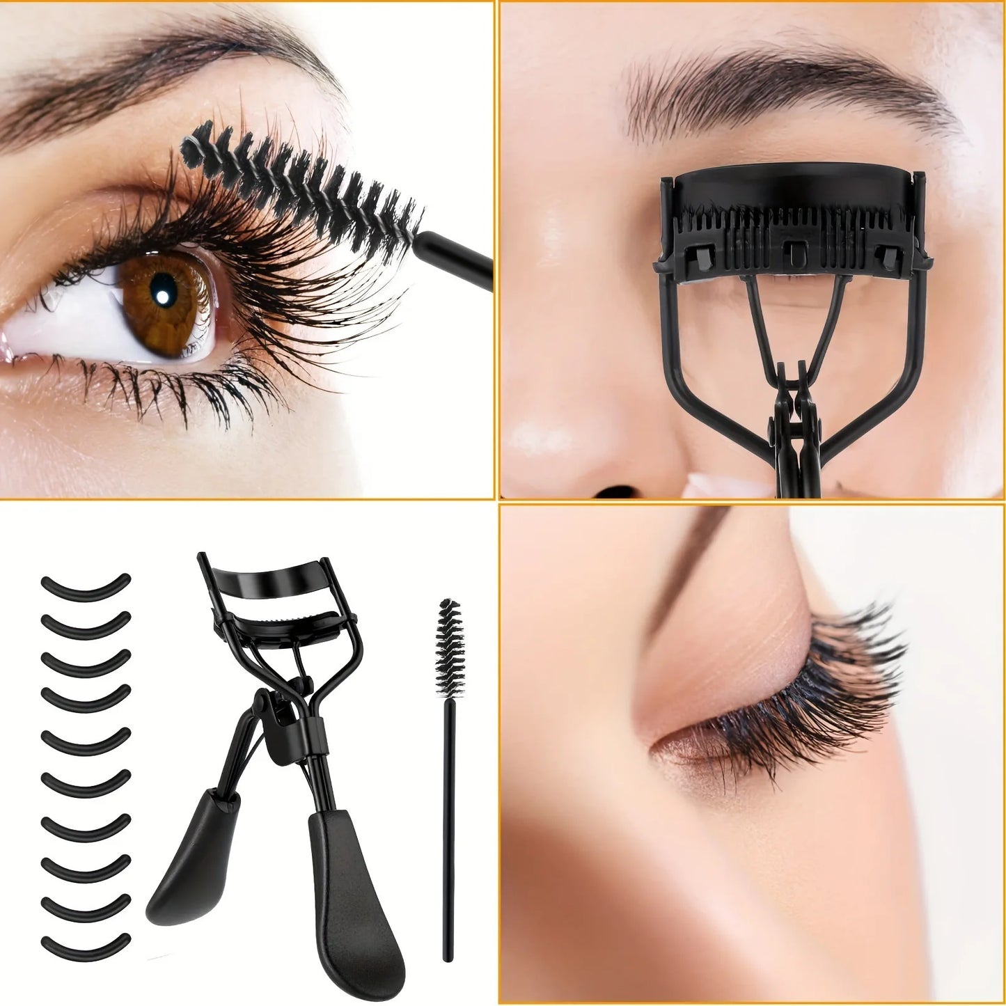 7/15pcs Eyelash Curler Set With Replacement Pads For Women Eyelashes