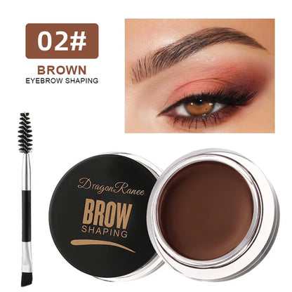 White Bushy Eyebrow Gel - European & American Style, Long-lasting