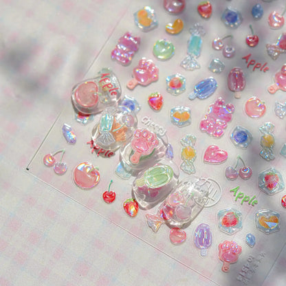 Colorful Balloon Cute Puppy Flower Cherry Bowknot Love Happy Dog