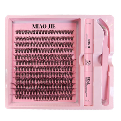 MAIOJIE DIY Clusters Lash Kit 8-16mm Mix Bond&Seal Tweezers Lash Set