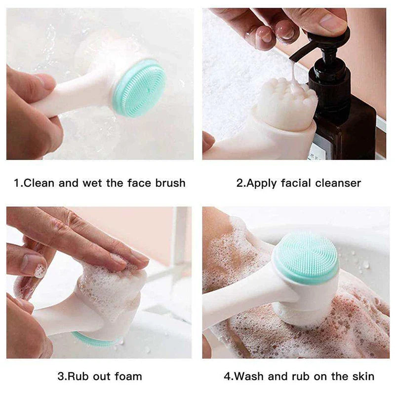 3D Silicone Face Cleansing Brush