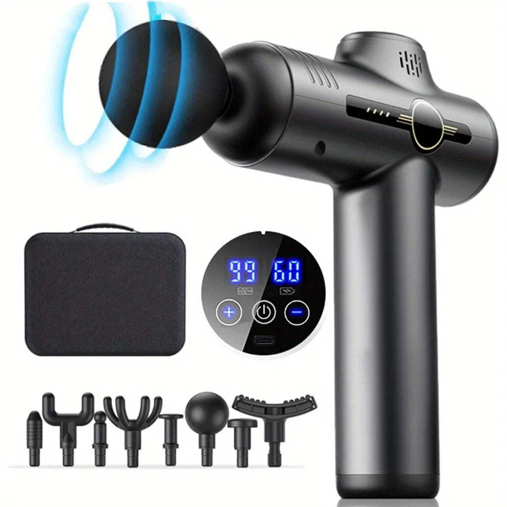 Portable Fascia Gun Vibration Massage Gun For Body Neck Back Deep