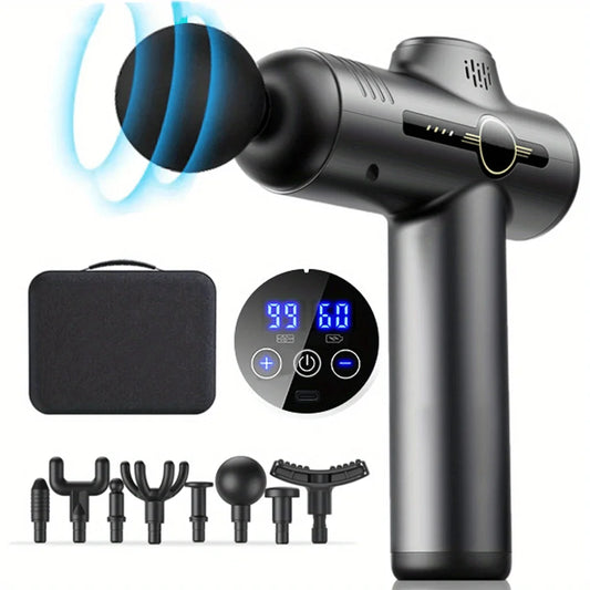 Portable Fascia Gun Vibration Massage Gun For Body Neck Back Deep