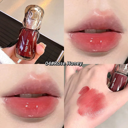 Gege Bear Crystal Gloss Lip Tint — Autumn/Winter Hydrating Formula,