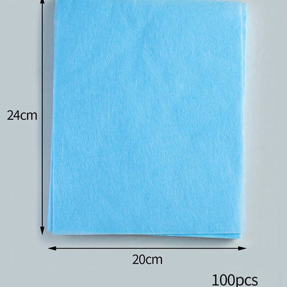 100Pcs Nail Vacuum Clean Collector Filter Paper Set 20*24cm Dustproof