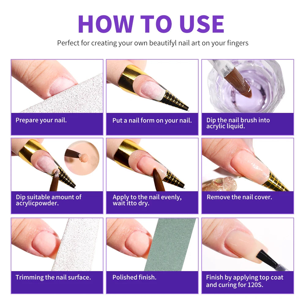 Limegirl Large Capacity Nail Acrylic Liquid Monomer Crystal