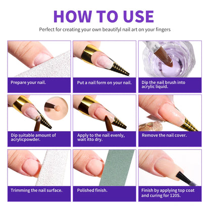 Limegirl Large Capacity Nail Acrylic Liquid Monomer Crystal