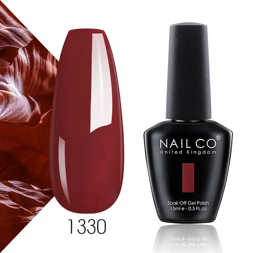 NAILCO 15ml Translucent Color Gel Nail Polish Vernis Semi Permanent UV