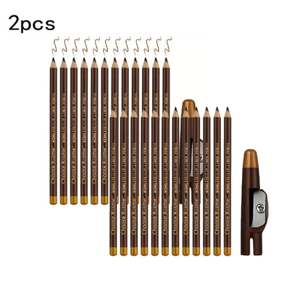 12pcs black/borwn/dark brown eyebrow pencil sharpener Eyebrow Pencil