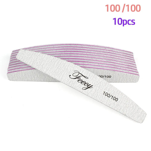 10Pcs/Lot Nail File Buffer Double Side Nail Files Buffer