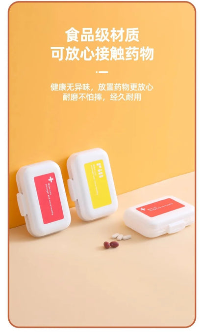 1Pcs Round Pill Case Plastic 7 Days Weekly Tablet Candy Box Portable