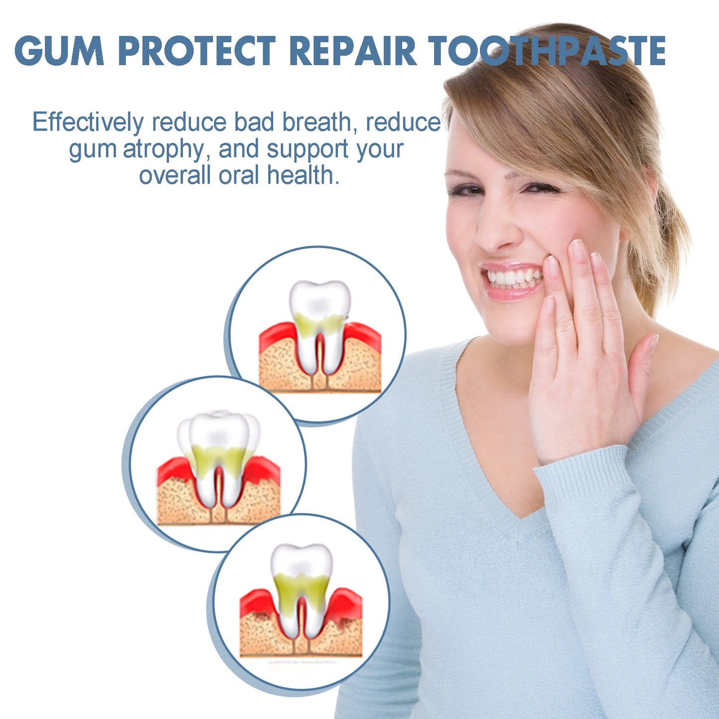 Dental Care Toothpaste Deep Cleaning Easily Removes Tooth Stains Teeth