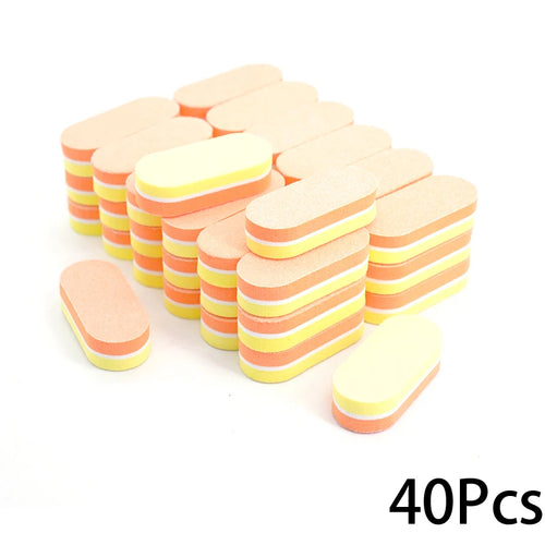 50Pc Professional Mini Nails Art buffer File 100/180 Sandpaper