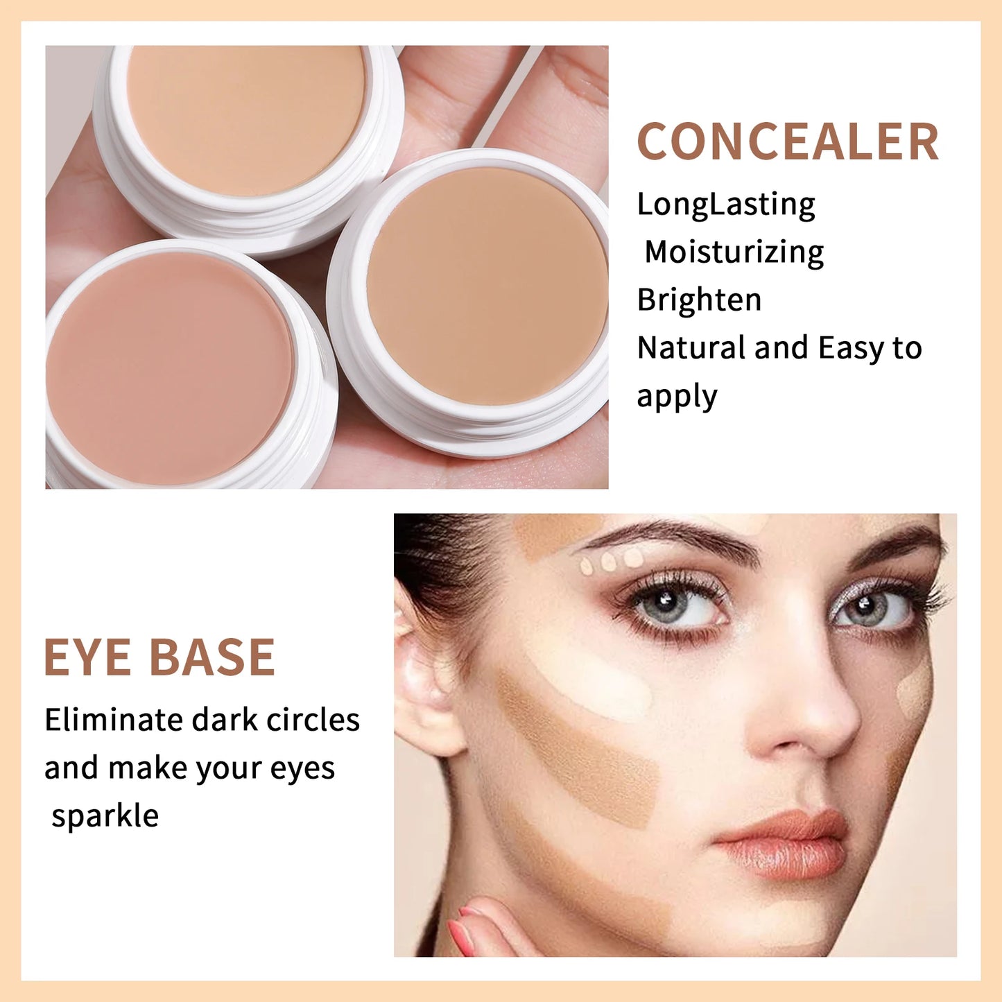 High Definition Concealer Waterproof Full Coverage Concealer For