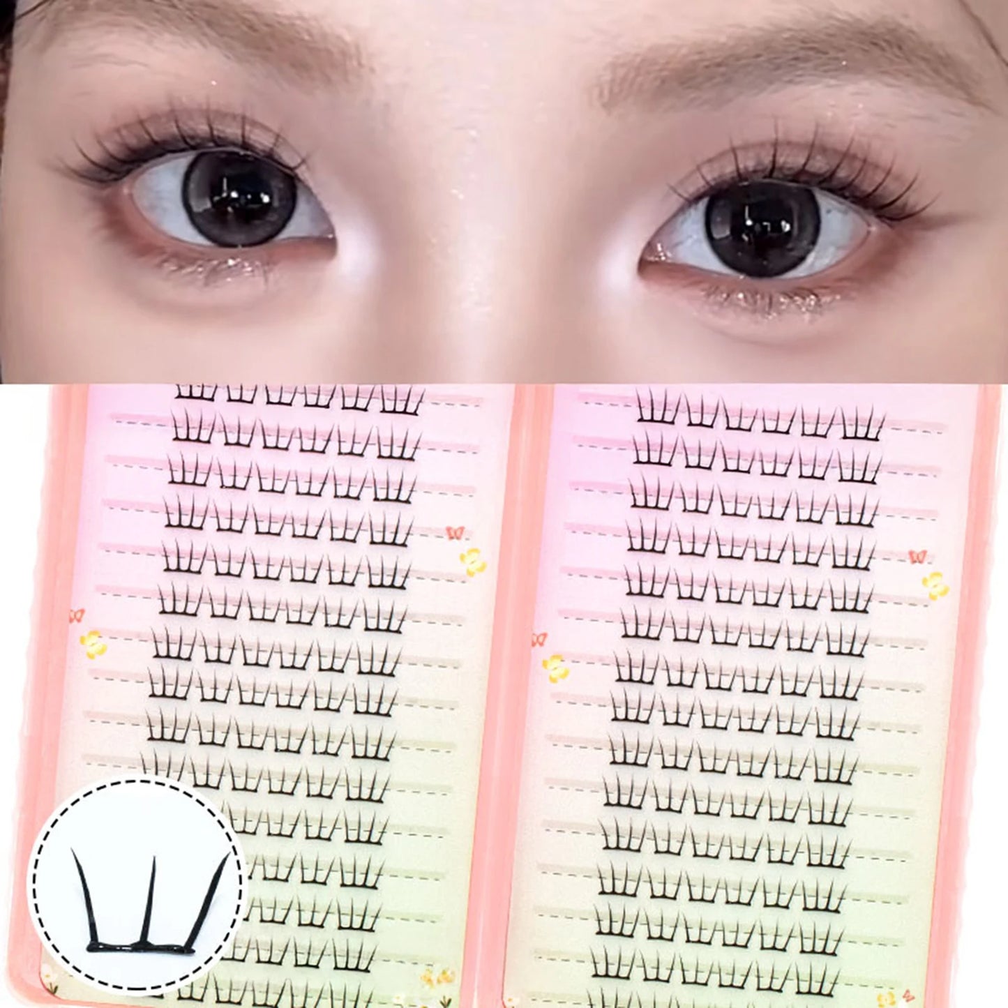 Korean Idol False Eyelashes Wispy Dense ACE Comics Artificial Eyelash