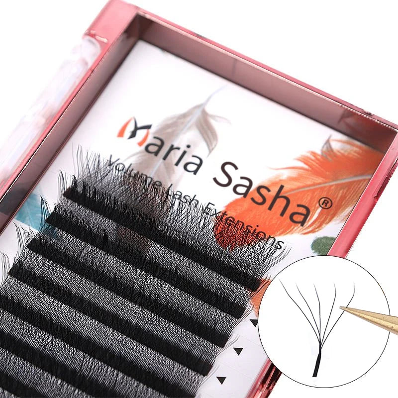 MARIA 5D W Lashes Easy Fan Eyelash Extensions Wholesales Y Premade