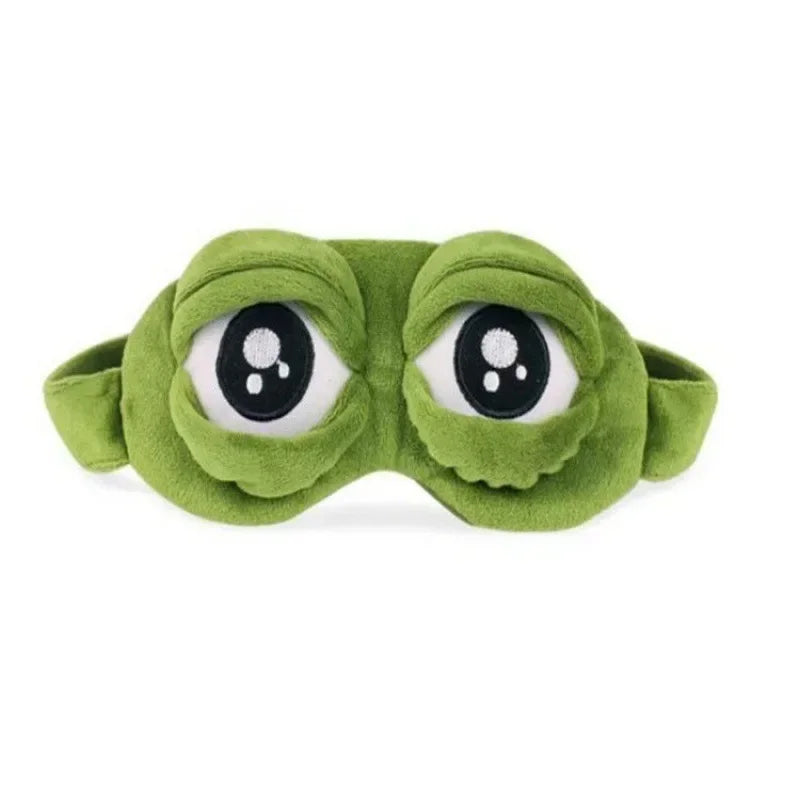 3D Sad Frog Sleep Mask Natural Sleeping Eyeshade Cover Shade Eye Patch