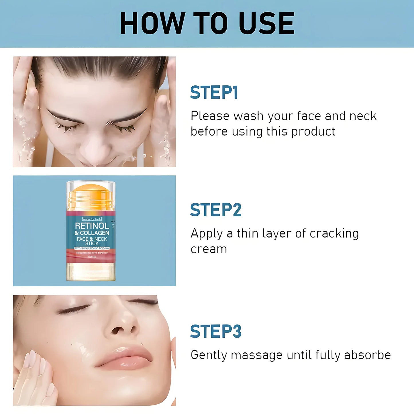 Retinol Lifting Firming Cream Stick Collagen Smooth wrinkles Face