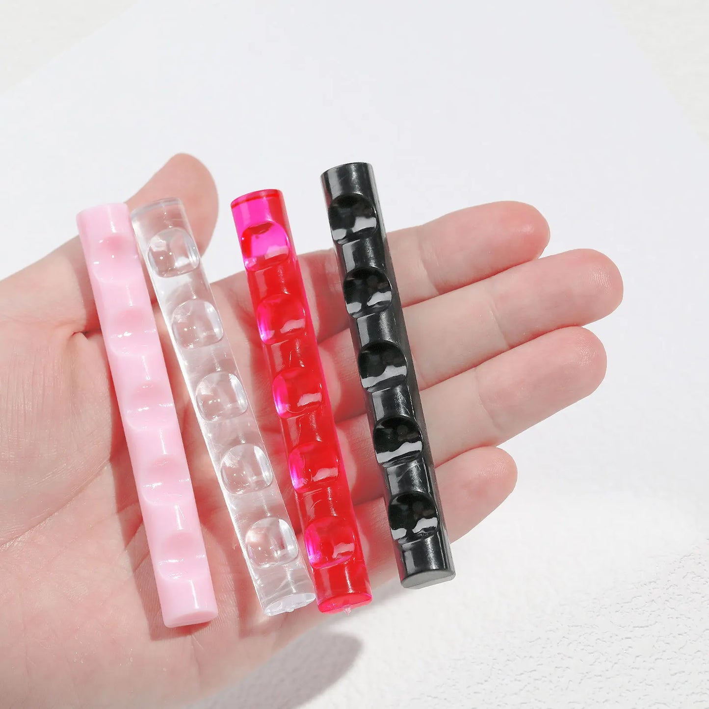 5 Grids Acrylic Clear Nail Brush Shelf Portable Mini crystal Painting