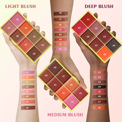 Curve Case Cream Eyebrow Cream Blush Highlighter Palette Matte Shimmer