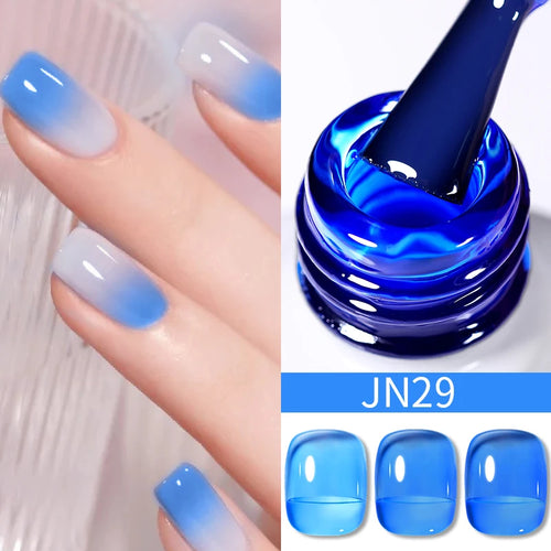 BORN PRETTY 10ml Translucent Jelly Nude Gel Nail Polish Colorful