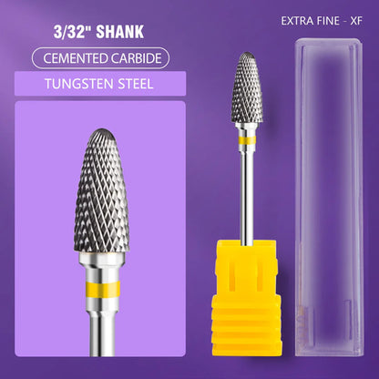 Ceramic Tungsten Carbide Nail Drill Bit Rotate Burr Milling Nail
