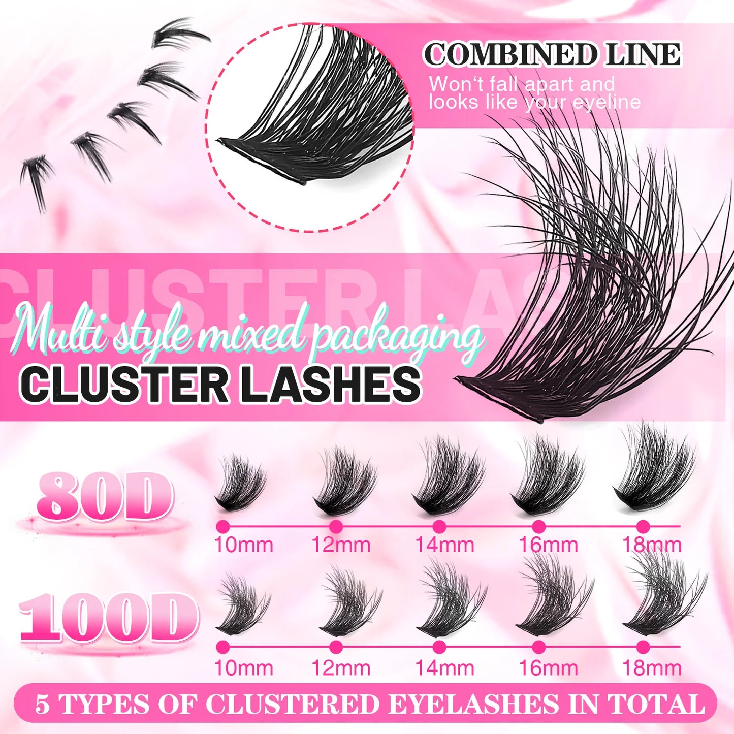 Show-Stopping Top & Bottom Lash Kit – 250/740 Cluster Bombshell Fluffy