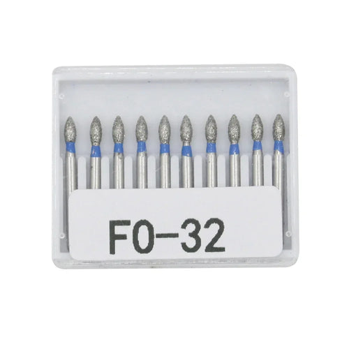 Dental Diamond Burs 10 pieces/set FG diameter drill bit 1.6mm