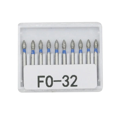 Dental Diamond Burs 10 pieces/set FG diameter drill bit 1.6mm