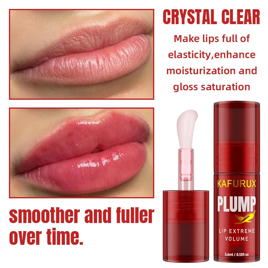 1PC Lip Plump Long Lasting Lip Oil Moisturizing Lip Gloss Serum