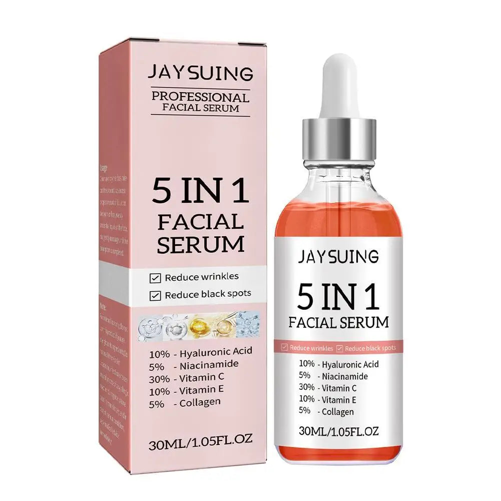 5 In 1 Face Serum - Moisturizing Smoothing Brightening Skin Care