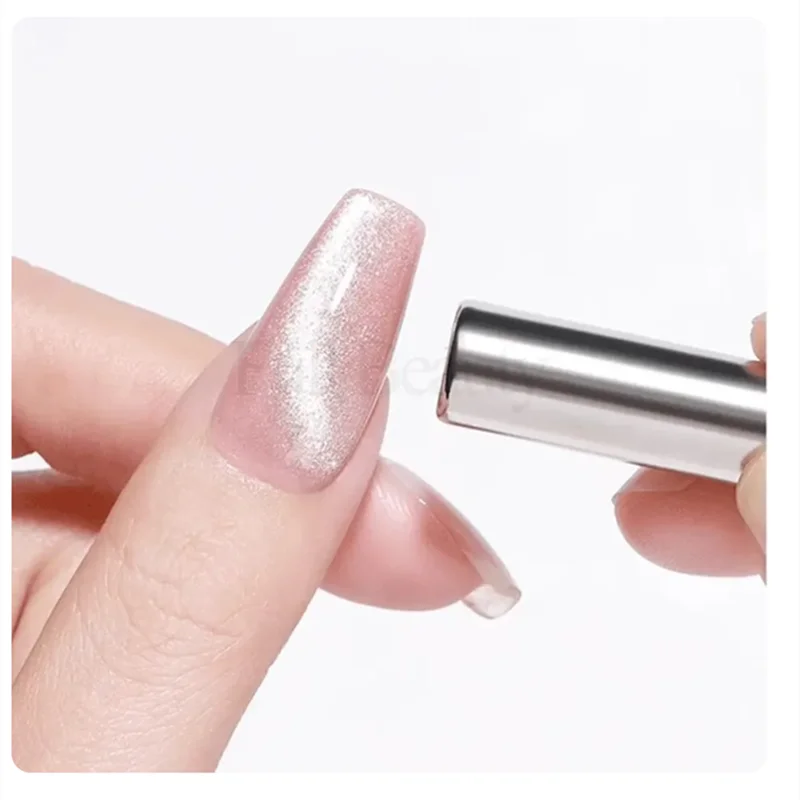 Cylindrical Magnet for Cat Eye UV Gel Varnish with Nails Art