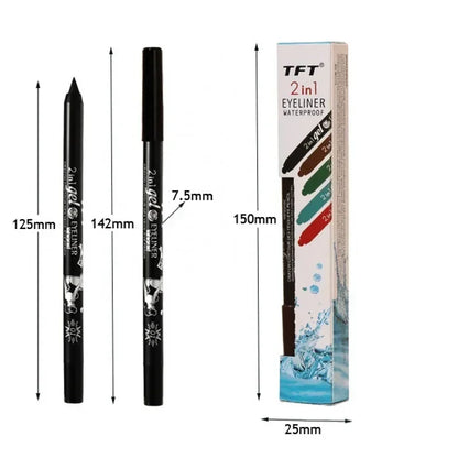 Long Lasting Eyeliner Pencil Colourful Pigment Waterproof Blue Black White Color Gel Eye Liner Pen Makeup Eye Beauty Cosmetics