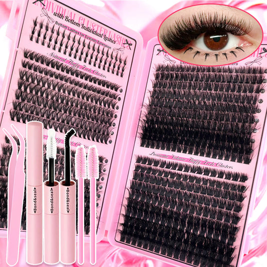 Show-Stopping Top & Bottom Lash Kit – 250/740 Cluster Bombshell Fluffy