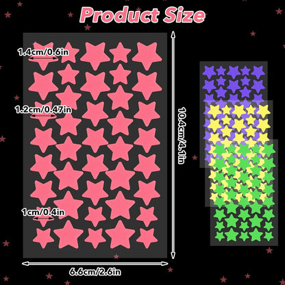 480pcs pieces of multi-color star acne patches, facial acne patches,