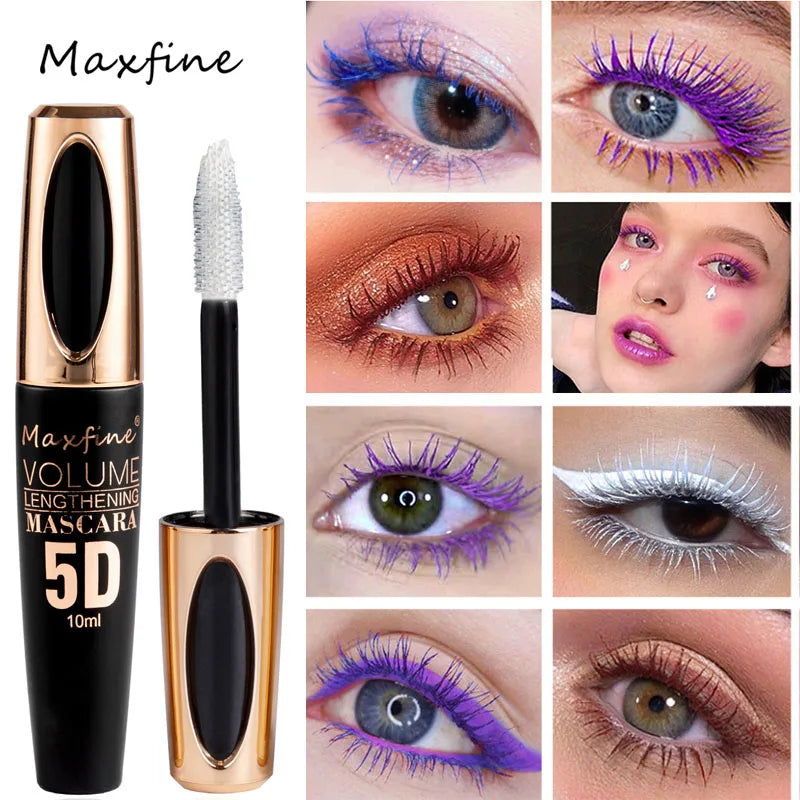 5D Silk Mascara with Big Eyes, Strong and Lasting Black Content and