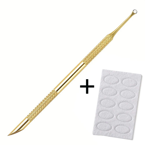 Double-Headed Stainless Steel Cuticle Remover Nail Pusher Exfoliation