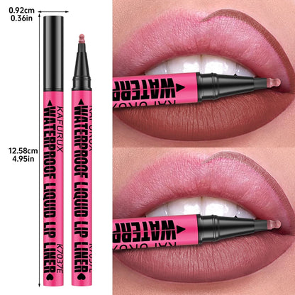 1PC Liquid Matte12-Color Lipliner Pencil Waterproof Plumping Stain